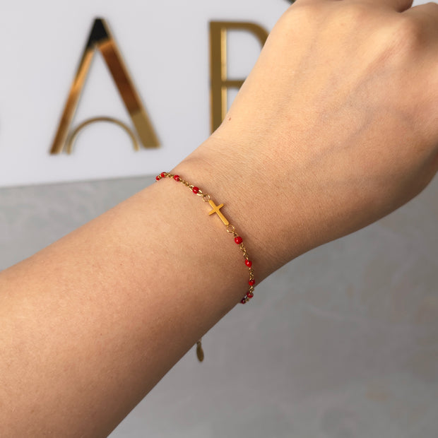 Pulsera de cruz