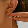 Aretes Set topitos de corazones