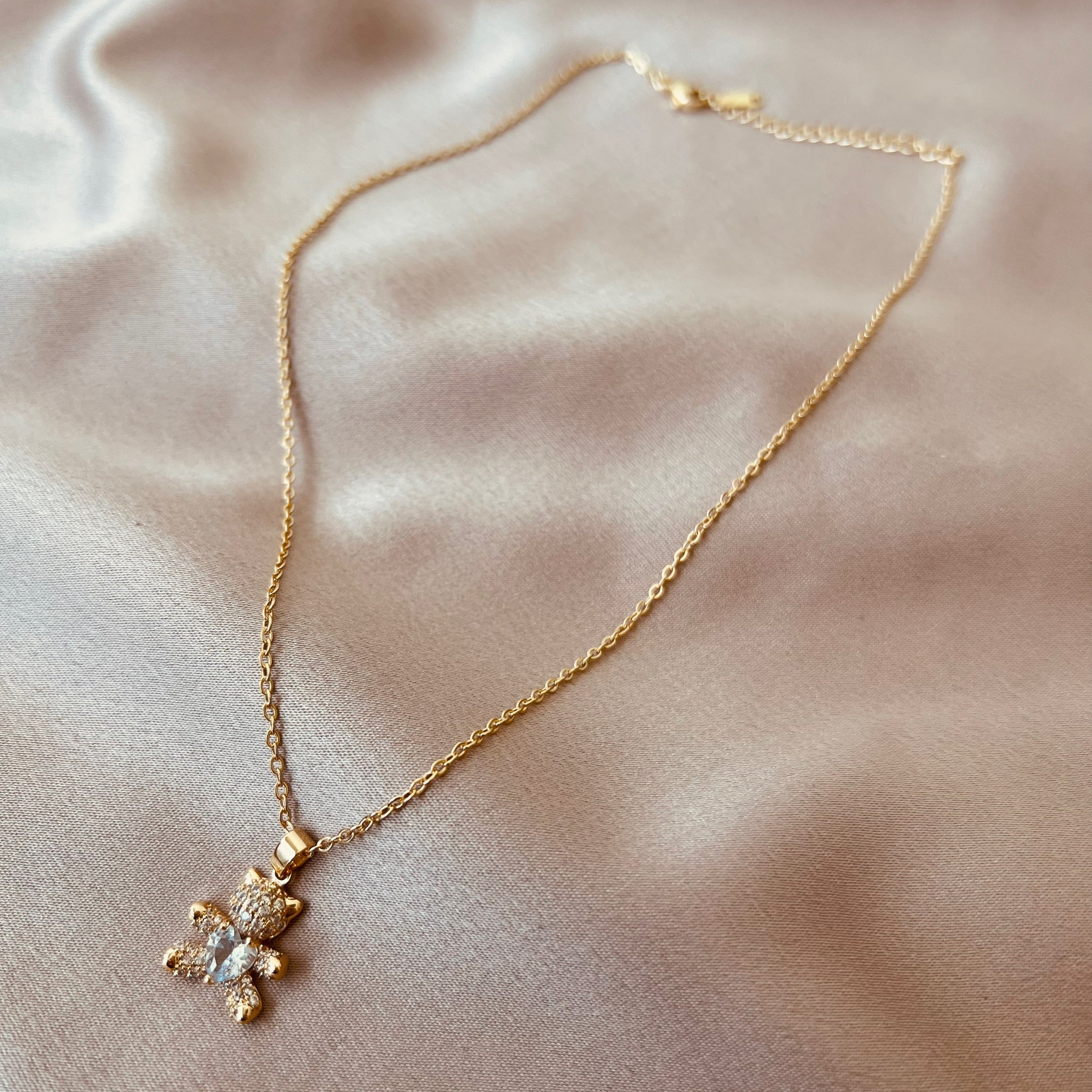 Collar Osito blanco