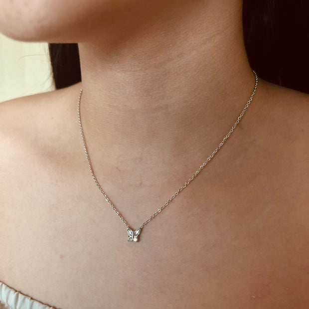 Collar mariposa Silver