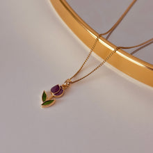 Load image in gallery viewer, Collar tulipán (lila)
