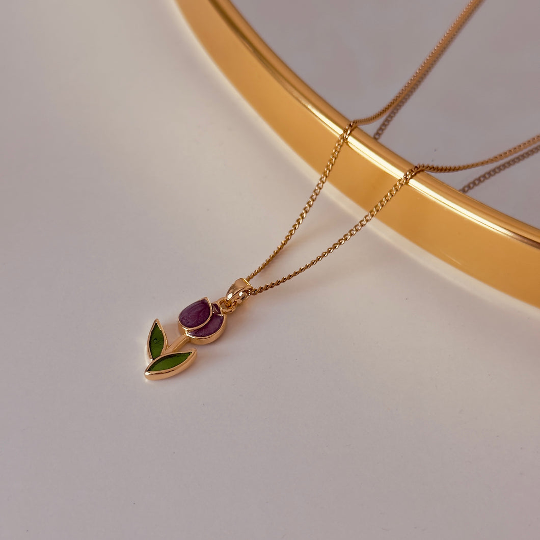 Collar tulipán (lila)