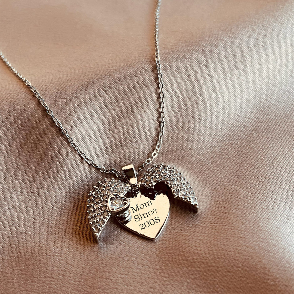 Collar corazón silver (grabado a láser)