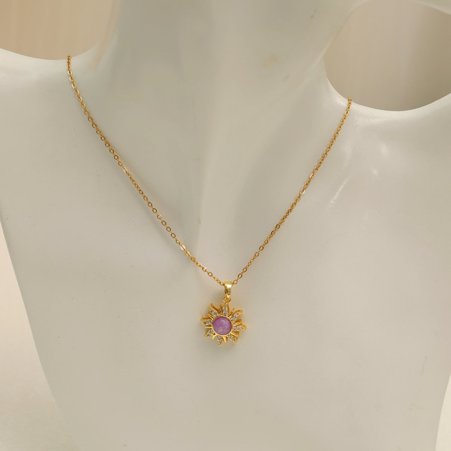 Collar sol brillante (lila)