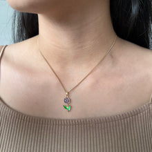 Load image in gallery viewer, Collar tulipán (lila)
