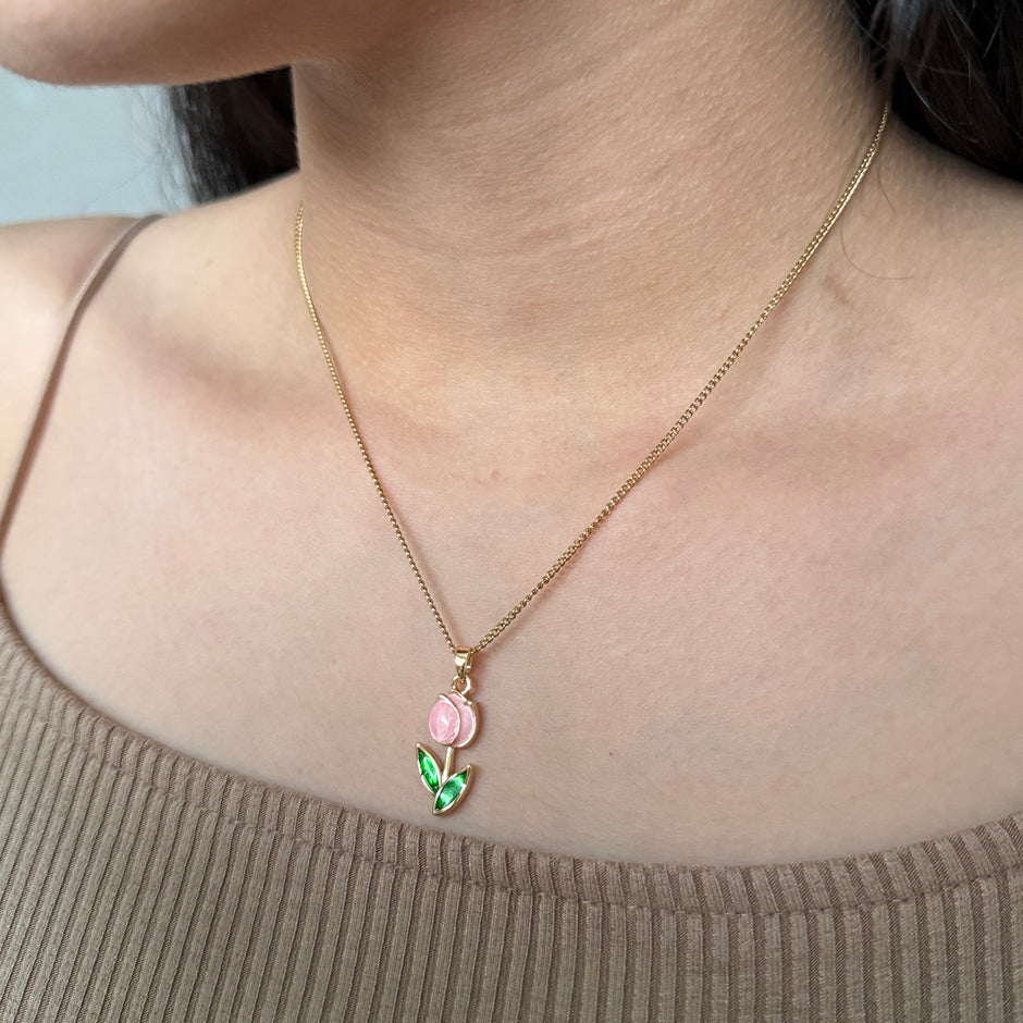 Collar tulipán (rosa)