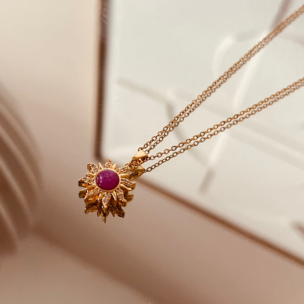 Collar sol brillante (lila)