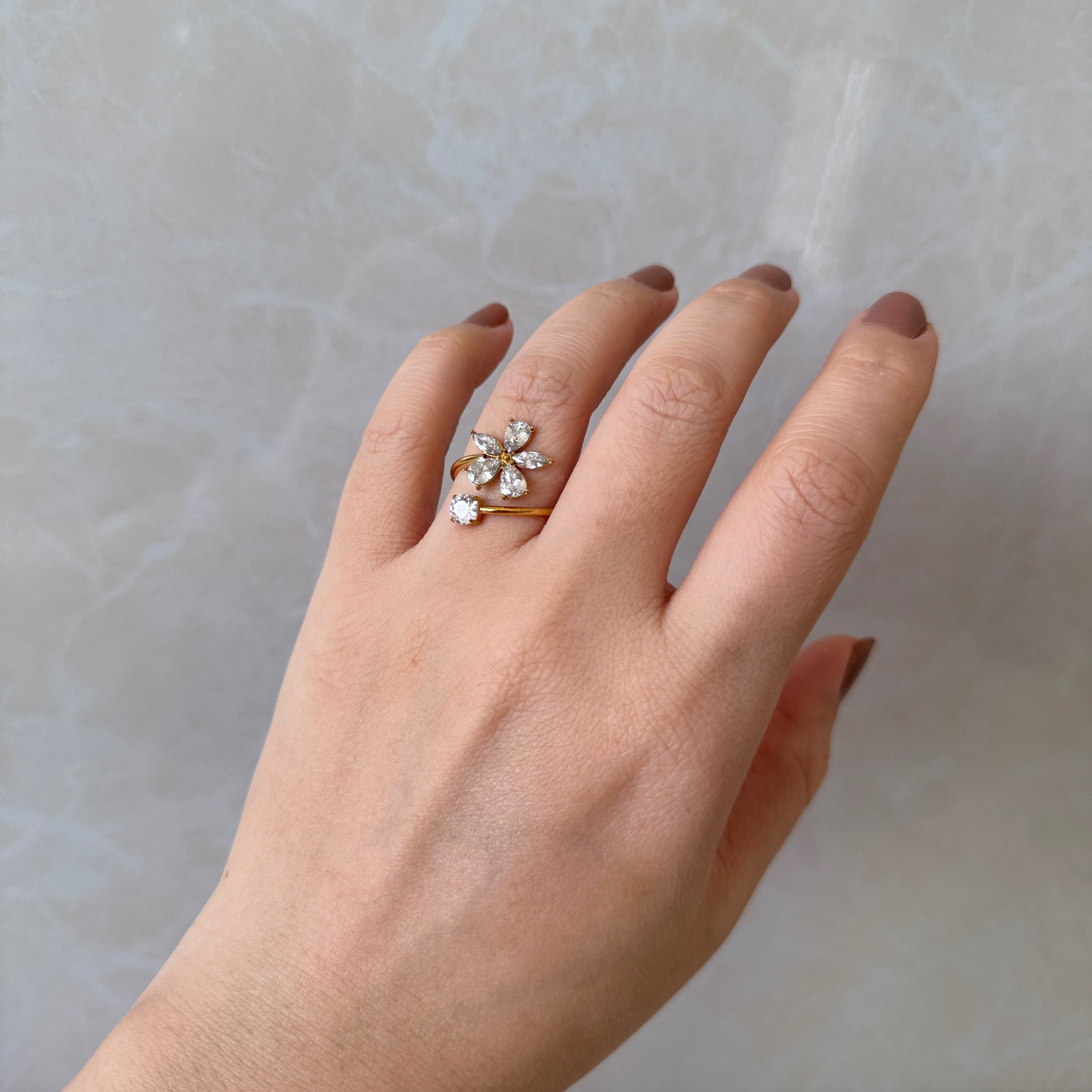 Anillo flor