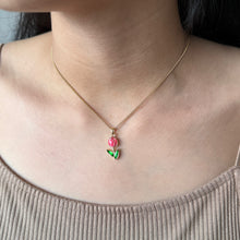Load image in gallery viewer, Collar tulipán (rosa oscuro)
