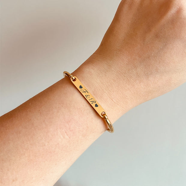 Brazalete placa (grabado a láser)