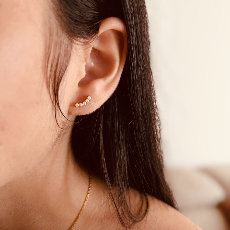 Aretes perlitas (topitos)