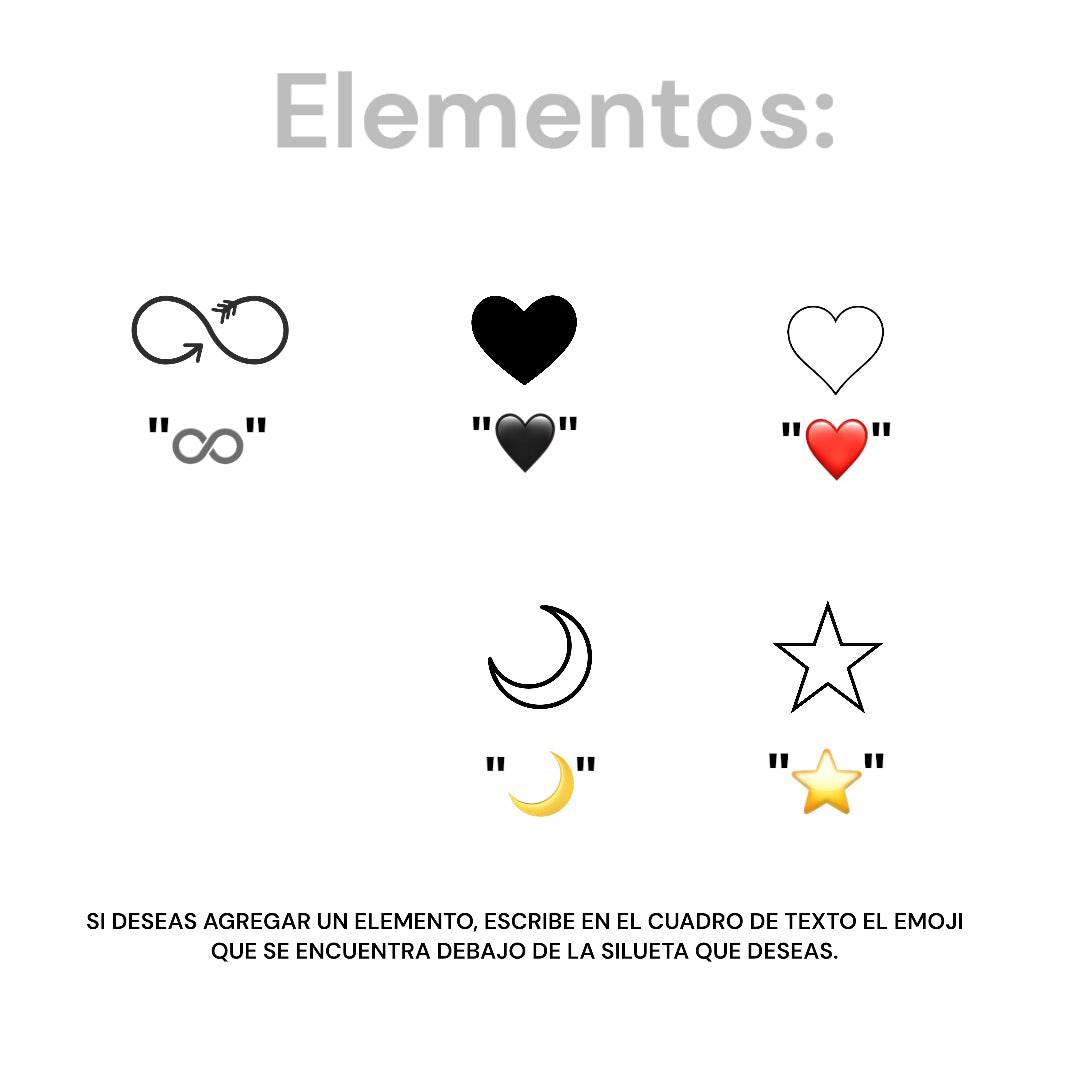 Collar carta amor grabado a láser