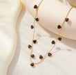 Collar gargantilla corazón negro
