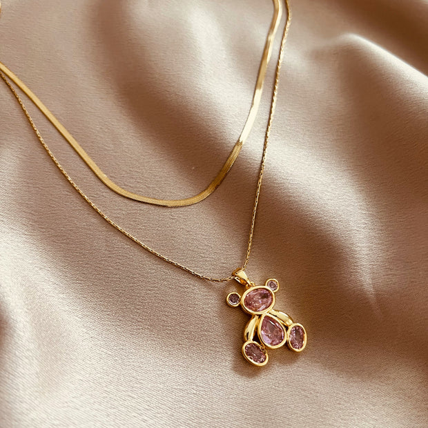 Collar Oso doble capa