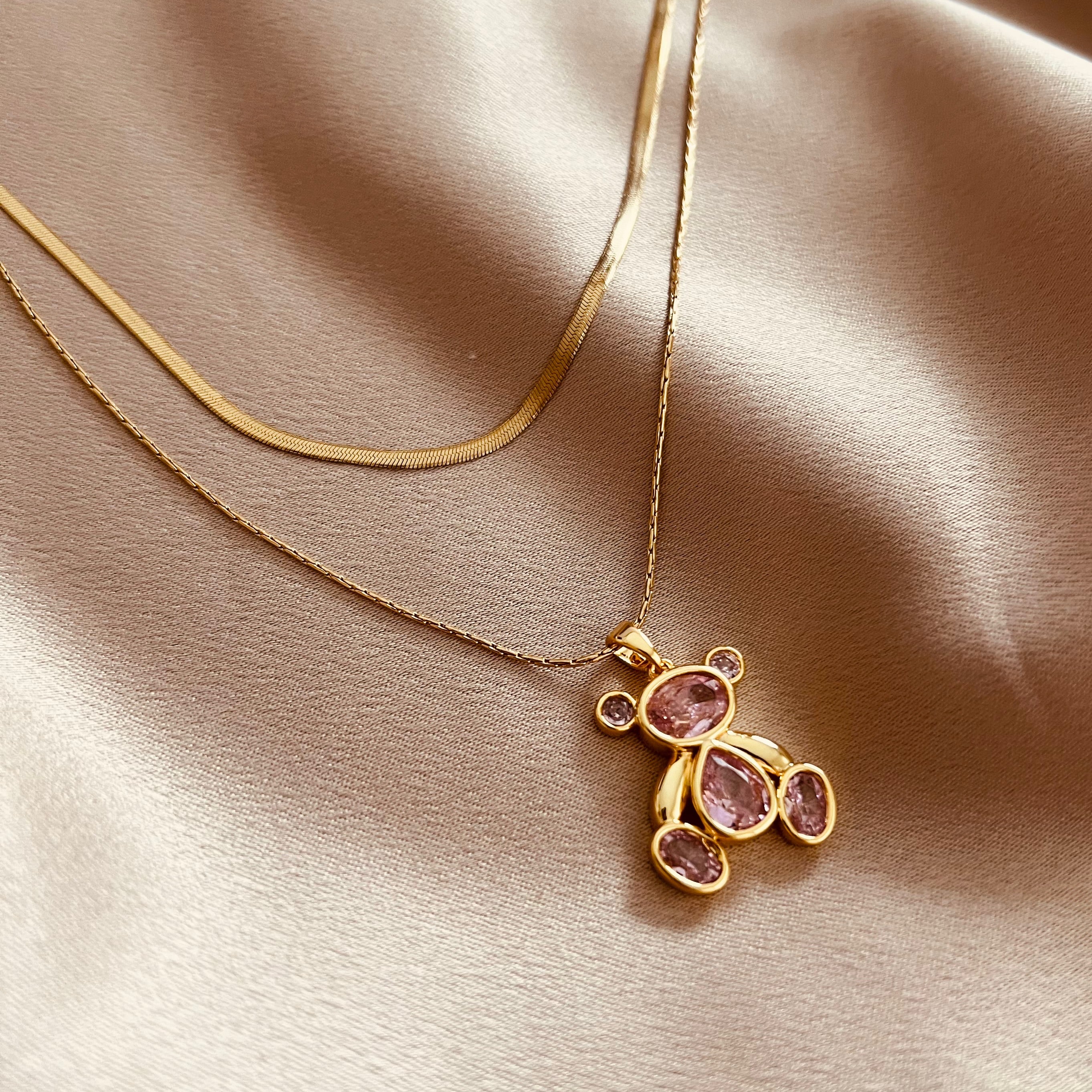 Collar Oso doble capa