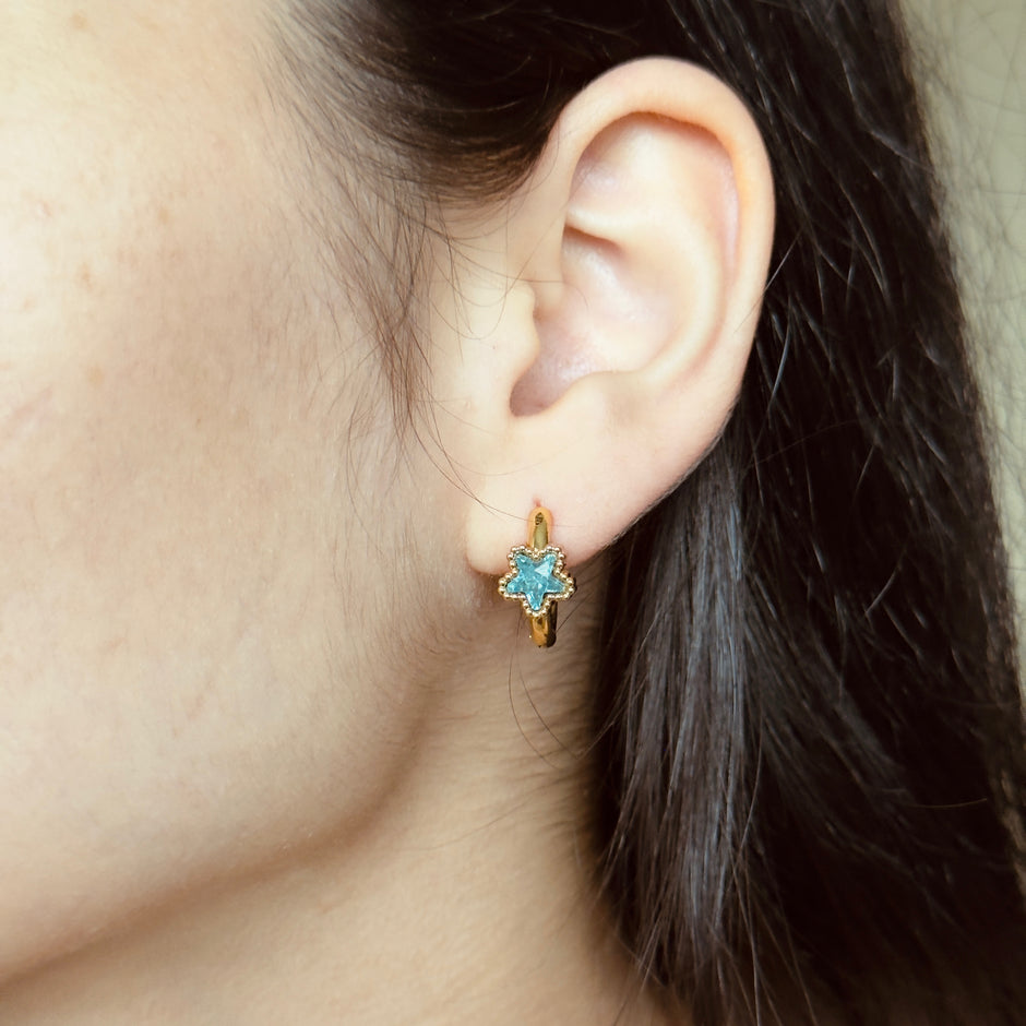 Aretes Estrella (Azul)