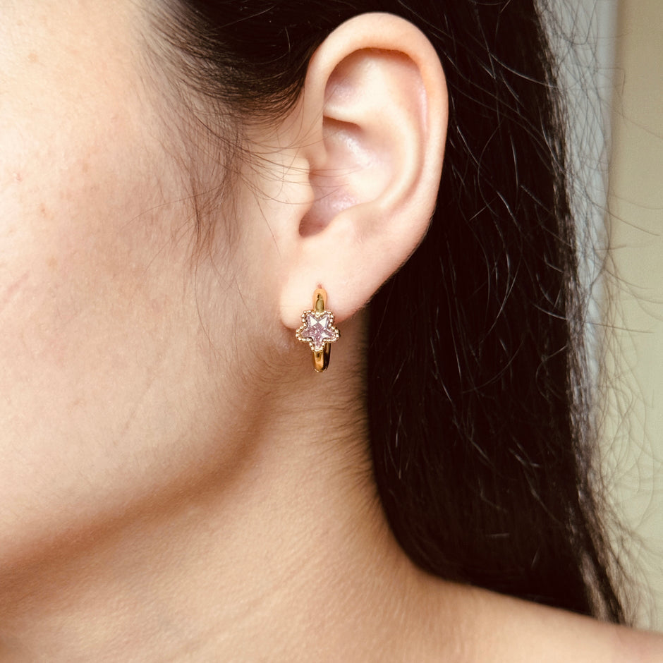 Aretes Estrella (lila)