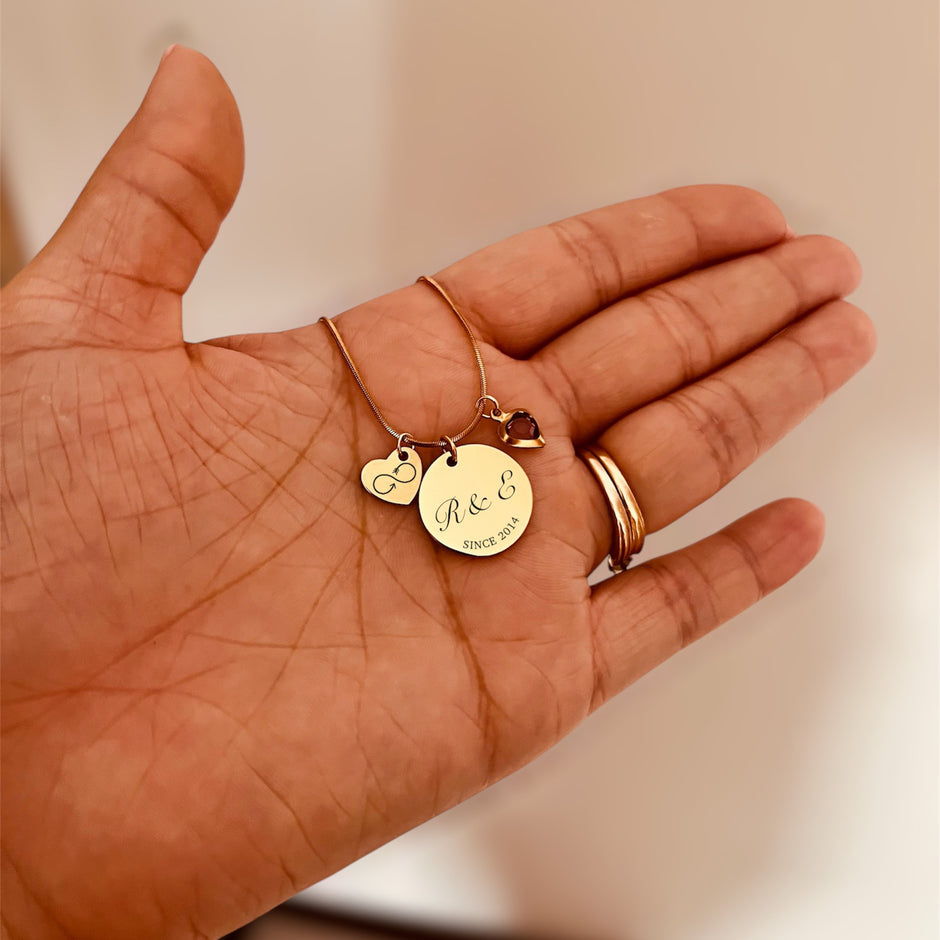 Collar personalizado 3 dijes