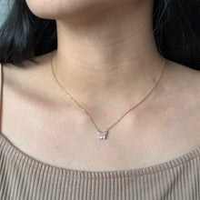 Load image in gallery viewer, Collar mariposa rosa
