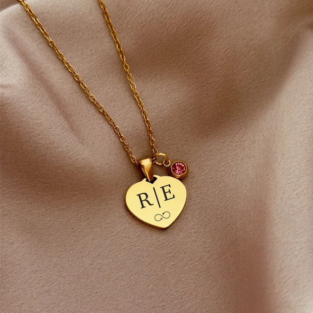 Collar Corazón (grabado a láser)