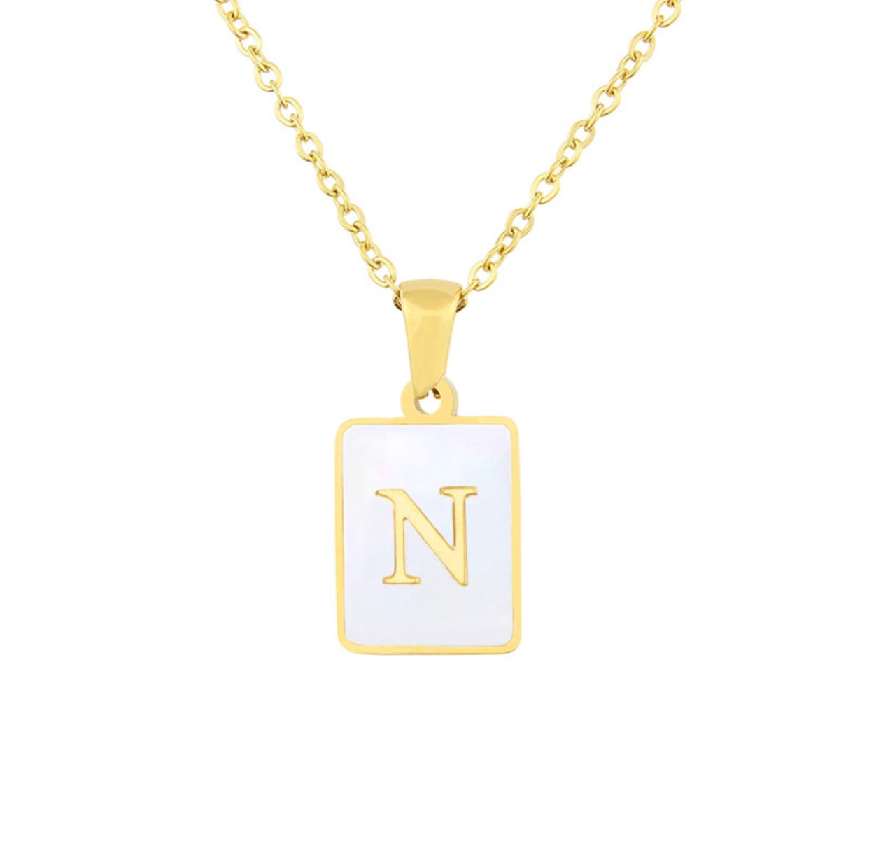 Collar Nácar inicial