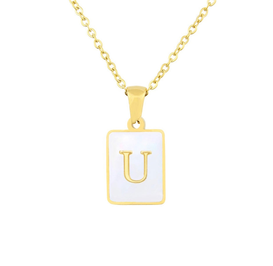 Collar Nácar inicial