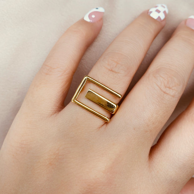 Anillo baño de Oro