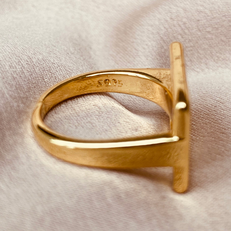 Anillo baño de Oro